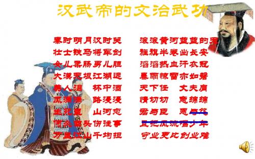 川教版 历史七年级上册课件：第11课 汉武帝的文治武功