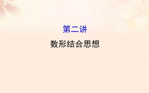 高三数学二轮复习 第二篇 数学思想 2.2 数形结合思想