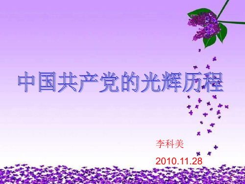 光辉历程PPT.