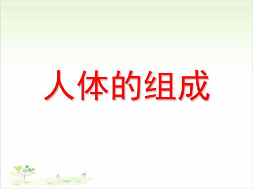 六年级下册科学-人体的组成-冀教版(共23张)-PPT课堂课件