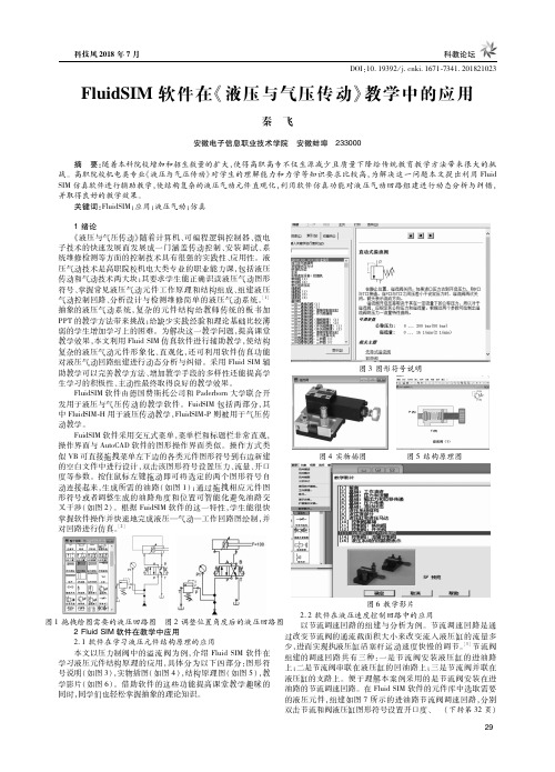 FluidSIM软件在《液压与气压传动》教学中的应用