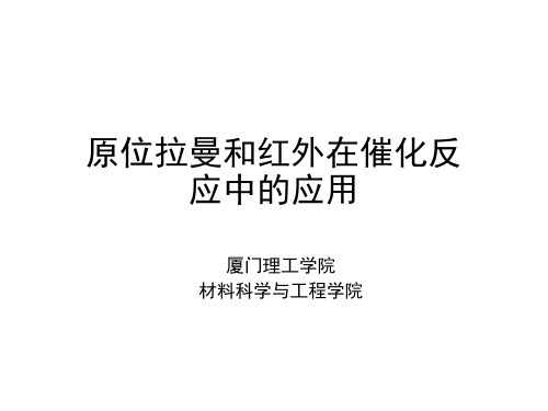 原位拉曼和红外在催化研究中的应用--厦门理工学院