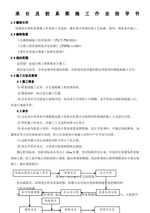 承台及桩系梁施工作业指导书