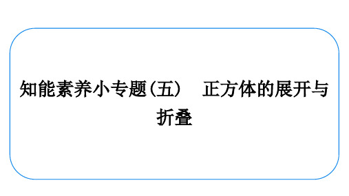 数学七年级上册《正方体的展开与折叠》专题复习