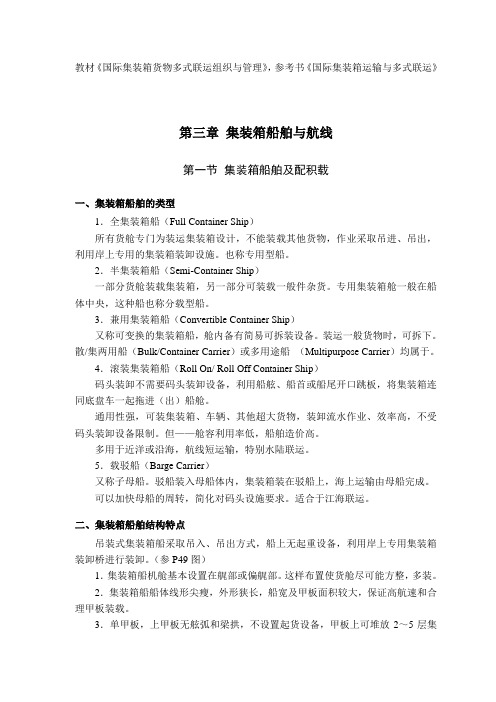 国际集装箱运输-船舶航线