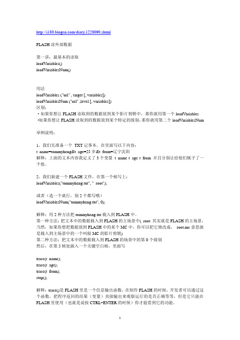 FLASH读外部数据
