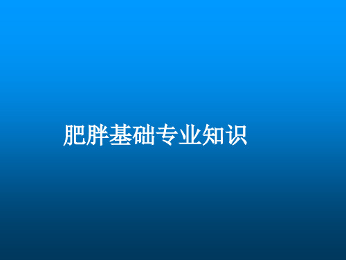 肥胖PPT课件