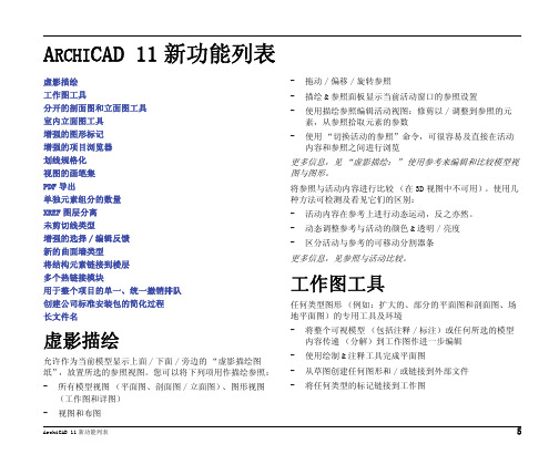 01 ArchiCAD 11 新功能列表