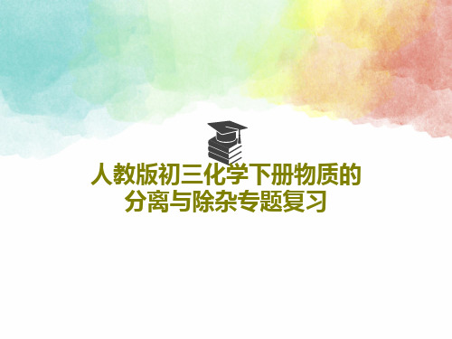 人教版初三化学下册物质的分离与除杂专题复习27页PPT