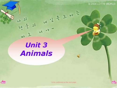 Animals 课件