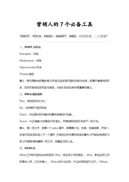 营销人的7个必备工具