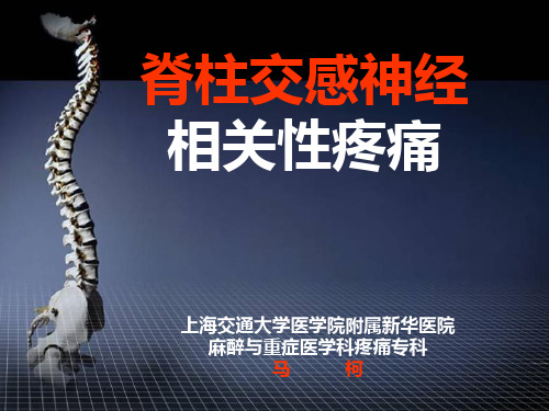 脊柱交感相关性疼痛治疗PPT课件