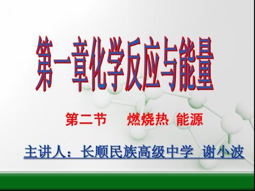 第二节燃烧热 能源