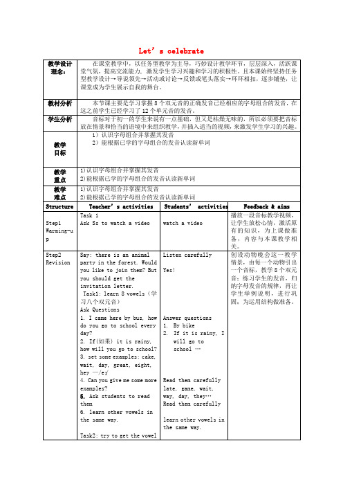 七年级英语上册 Unit 5《Let’s celebrate》(study skills)教案