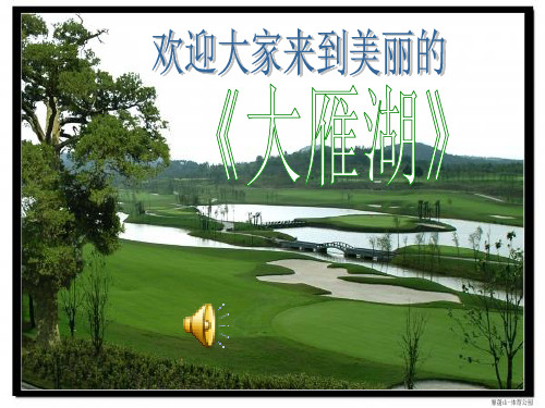 四年级音乐上册学唱《大雁湖》ppt课件