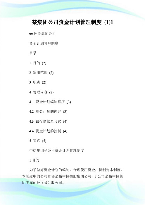 某集团公司资金计划管理制度(1)1.doc.doc