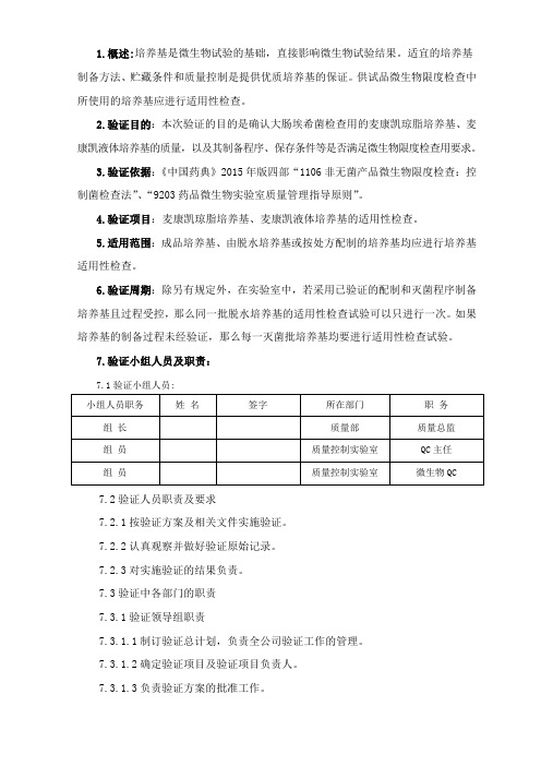 2大肠埃希菌检查用培养基适用性检查验证方案汇总