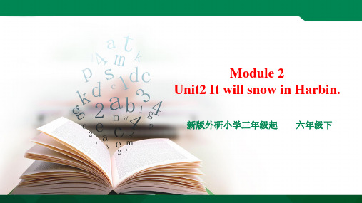 Module 2 Unit 2 It will snow in Harbin 课件＋＋