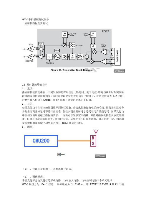 GSM手机射频测试