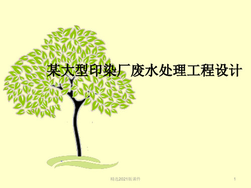 印染废水毕业答辩