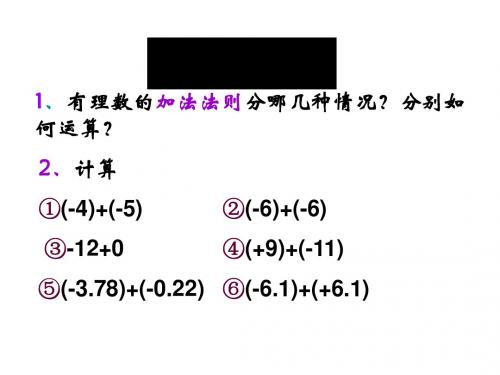 有理数加法运算律ppt 人教版
