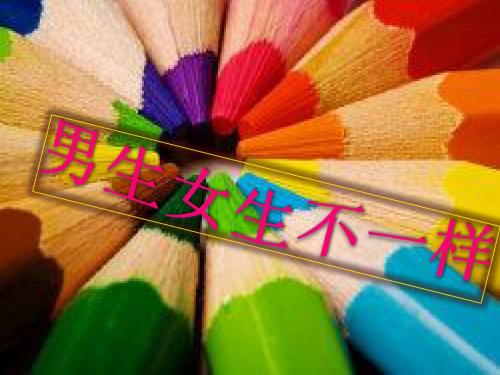 男生女生不一样