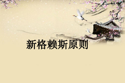 新格赖斯原则