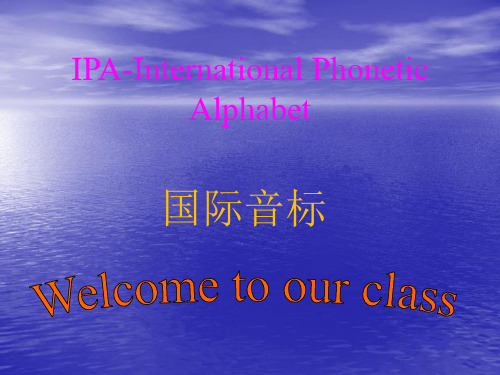 英语语音教学--48个国际音标