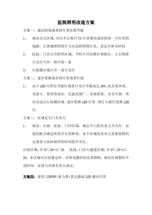 照明改造方案