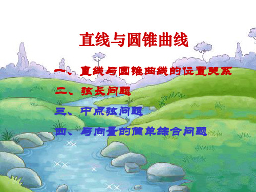届HW上课课件直线与圆锥曲线弦长问题