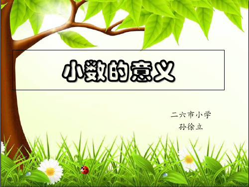 四年级下册数学课件《小数的意义》人教新课标
