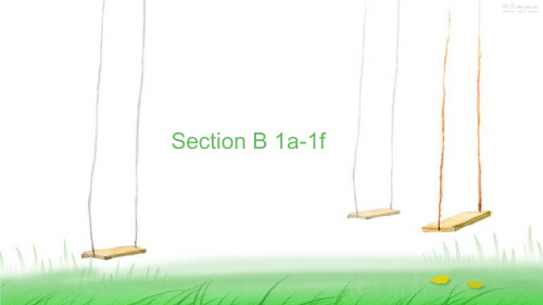人教版英语七年级上册Unit 1 Section B 1a-1f