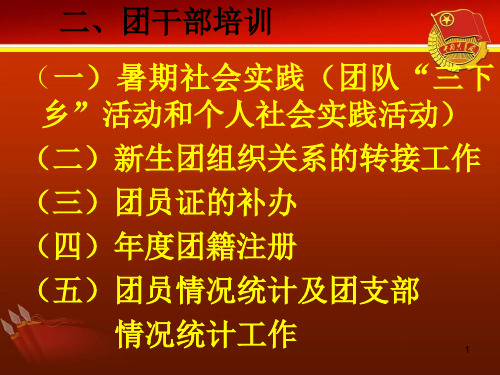 团支书工作培训共42页文档