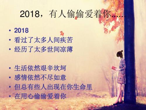 2018,有人偷偷爱着你