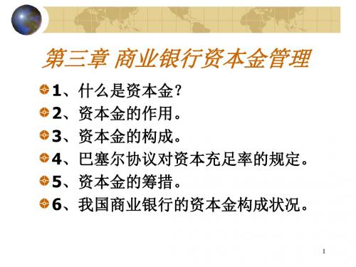 第三章_商业银行资本金管理