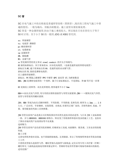 电缆保护管(SC管等)