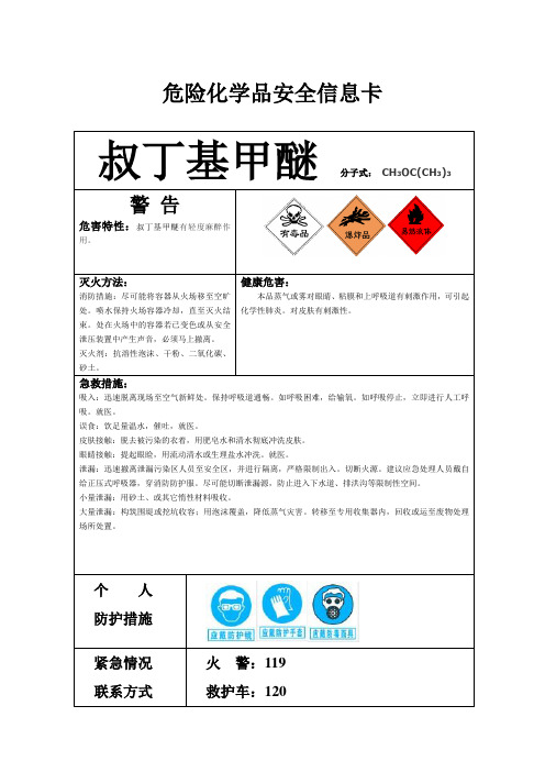危险化学品信息卡[1]