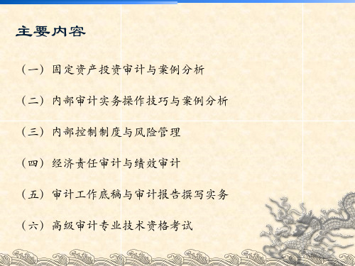 审计专业知识培训课程精品文档101页
