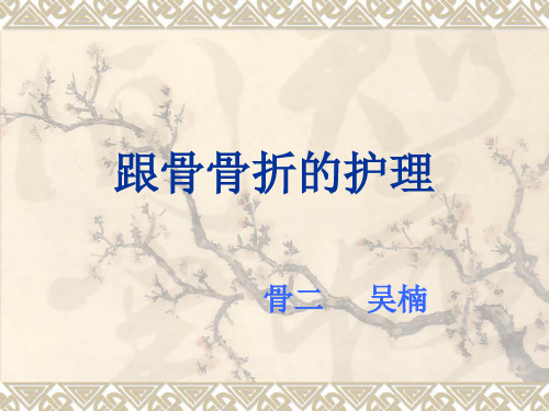 跟骨骨折的护理