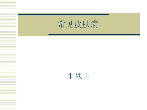 常见皮肤病北协精品PPT课件