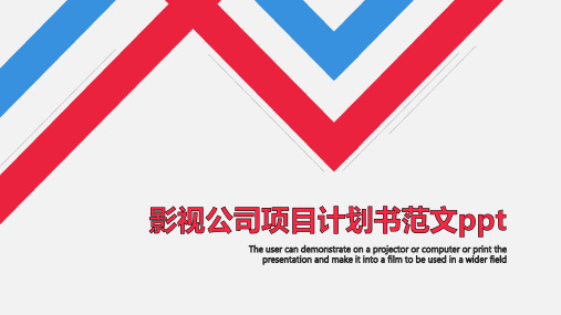 影视公司项目计划书范文ppt
