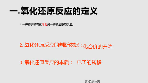 氧化还原反应配平  PPT课件
