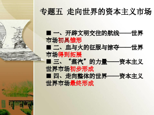 人民历史必修2专题五1开辟文明交往的航线(共45张PPT)