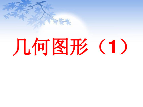 初中数学  几何图形(1)