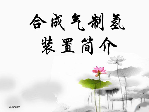 合成气制氢装置介绍课件ppt