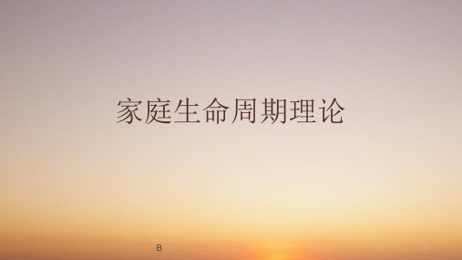 家庭生命周期理论
