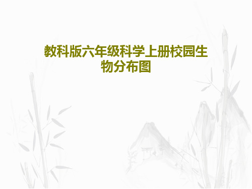 教科版六年级科学上册校园生物分布图共36页文档