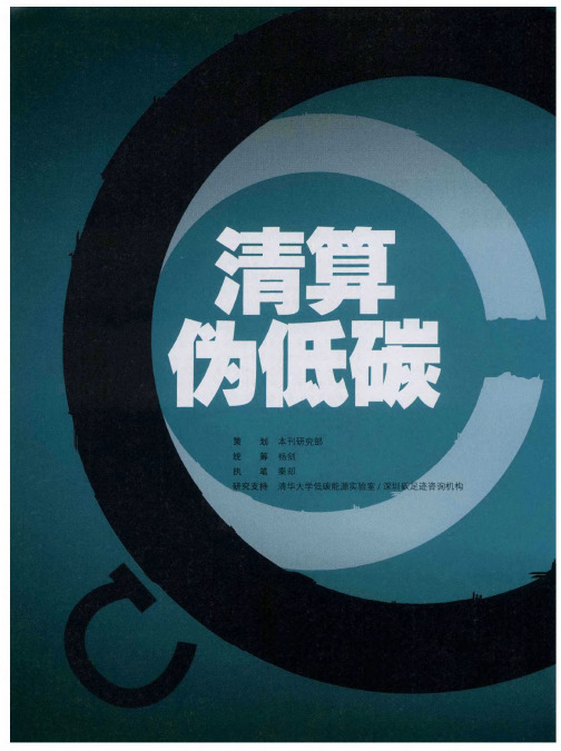 清算伪低碳——低碳经济真伪