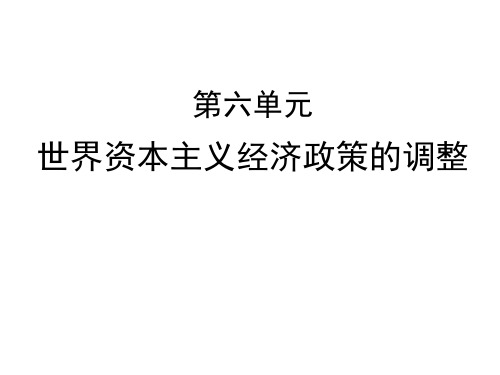 人教版高中历史《空前严重的资本主义世界经济危机》优秀ppt课件