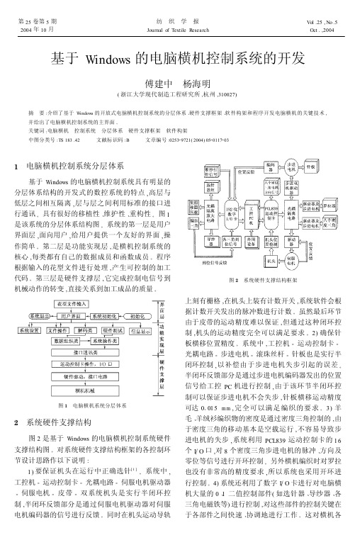 ∏×基于的电脑横机控制系统的开发